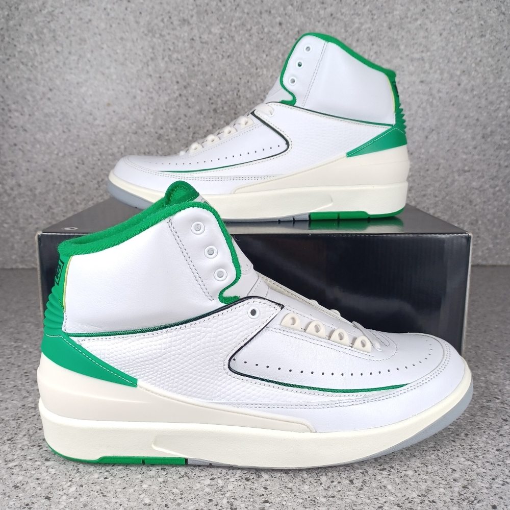 Nike Air Jordan 2 Retro Lucky Green Sneakers Men's 10.5 Shoes
